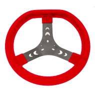 Volante scamosciato rosso (320 mm) standard