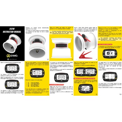 Wheel Temperature - Pressure Sensor - ALFANO 7 NEW!