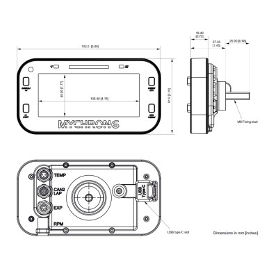 MyChron 6 - STANDARD - AIM - GPS Laptimer - Con Sonda GAS