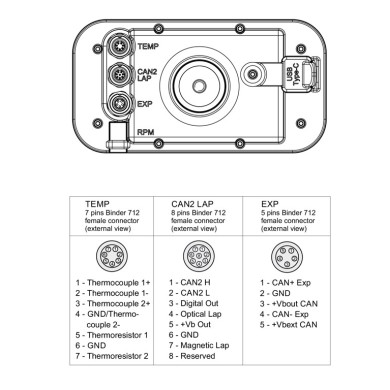 MyChron 6 - 2T - AIM - GPS Laptimer - With WATER + GAS Probe