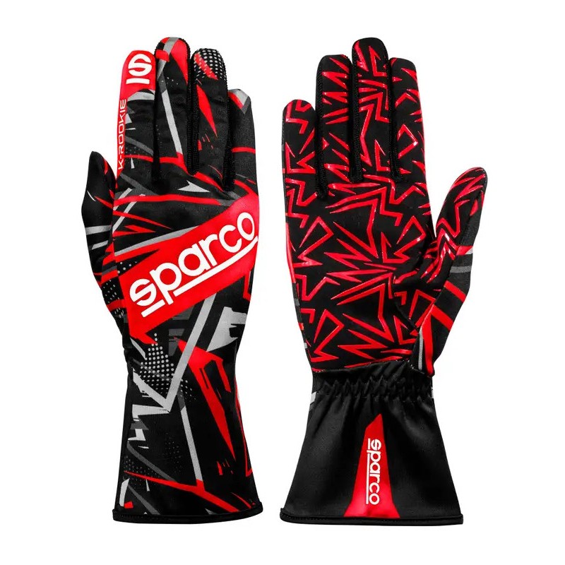 Kart Gloves K-ROOKIE Sparco – Adults and Kids, mondokart, kart