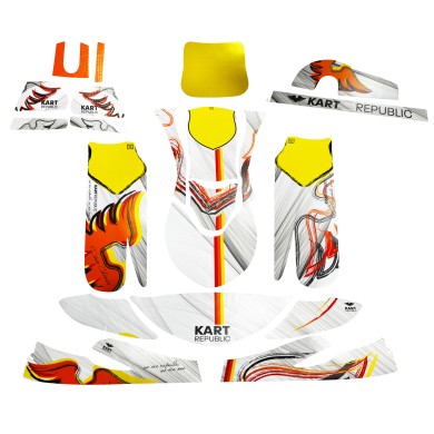 Kit Adesivi NUOVE CARENATURE PAR - OK KZ - Kart Republic KR - NEW!!