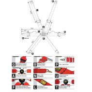 Ceinture de Sécurité OMP TECNICA 3+2, MONDOKART, kart, go kart