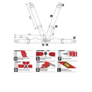 Cinturón de Seguridad OMP FIRST 3 - 4P, MONDOKART, kart, go