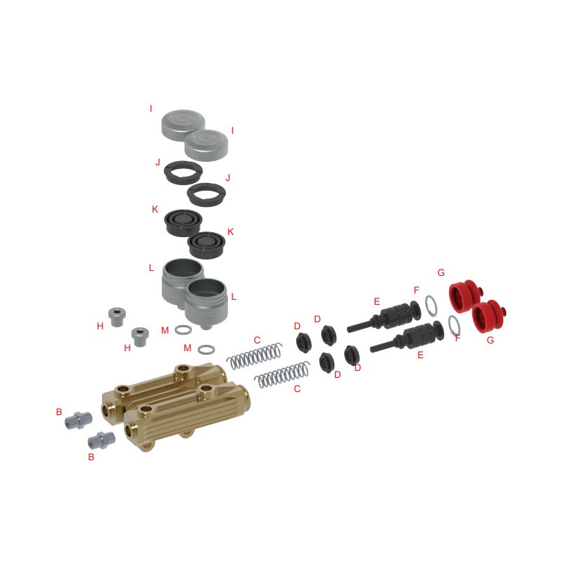 Pumpe kurz staubige Gummikappe BS5-6-7 RED BS5 - BS6 - BS7 - BWD - BWZ OTK TonyKart