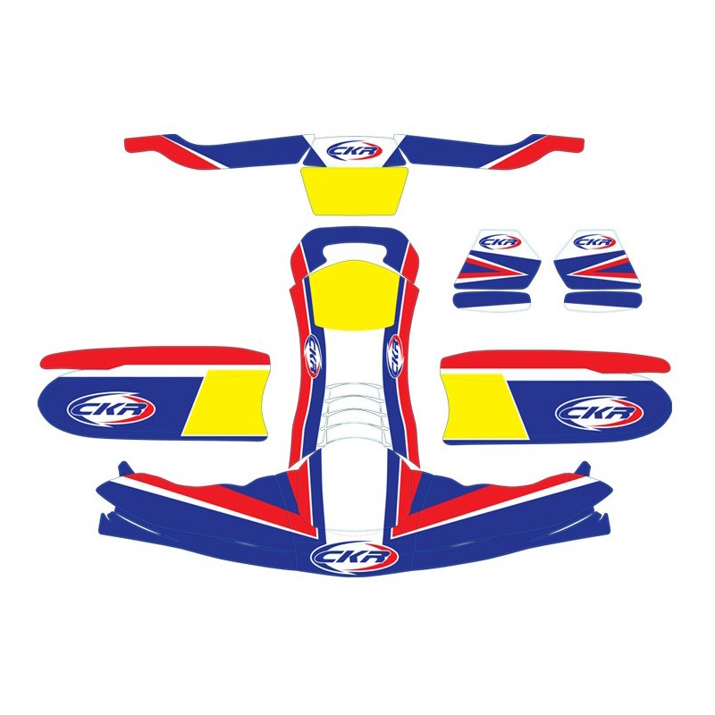 Kit Adhesivos CKR 509 + Tank, MONDOKART, kart, go kart