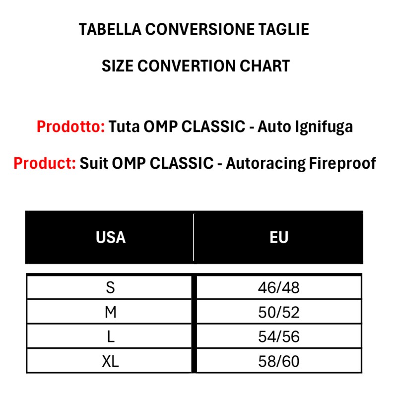 Combinaison OMP CLASSIC Auto Ignifuge, MONDOKART, kart, go