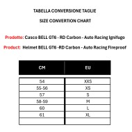 Helmet BELL GT6 -RD Carbon - Auto Racing Fireproof, mondokart