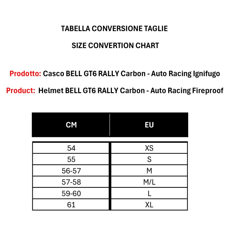 Helm BELL GT6 - RALLY Carbon - Auto Racing, MONDOKART, kart, go