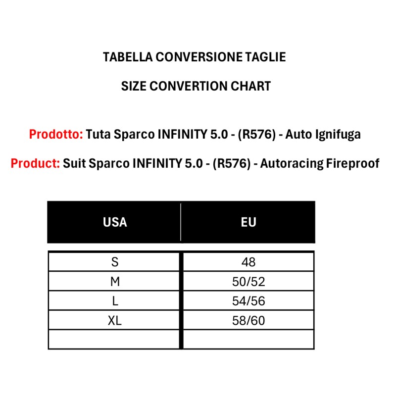 Combinaison Sparco INFINITY 5.