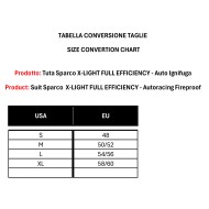 Suit Sparco X-LIGHT FULL EFFICIENCY - Autoracing Fireproof