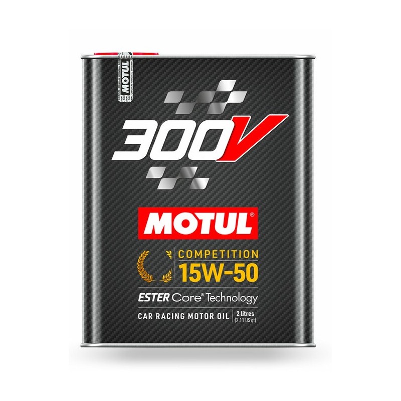 300V COMPETITION - 2 Litres - 15W50 Motul - Huile Moteur 4 Temps Synthétique