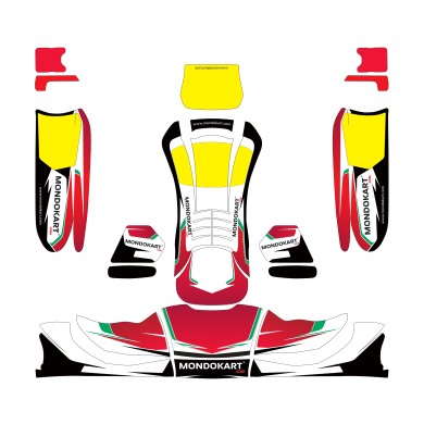 Kit Adhesivos para Carenado KG 509 MONDOKART - LIMITED EDITION