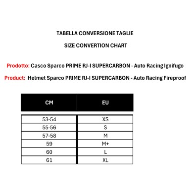 Casque Auto Racing Sparco PRIME RJ- I SUPERCARBON – Homologué