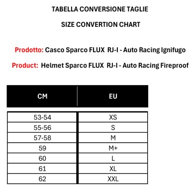 Rennencar Helm Sparco FLUX RJ- I – FIA 8859-2024 und SNELL SA