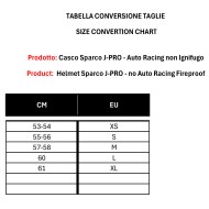Casco Auto Racing Sparco J-PRO – Homologado ECE 22.