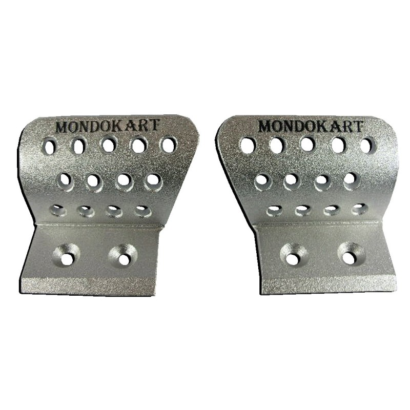 Footrest (couple) Silver Mondokart Racing, mondokart, kart