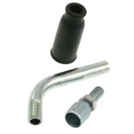 Gaszugführung 90° mit Gummitülle Dellorto