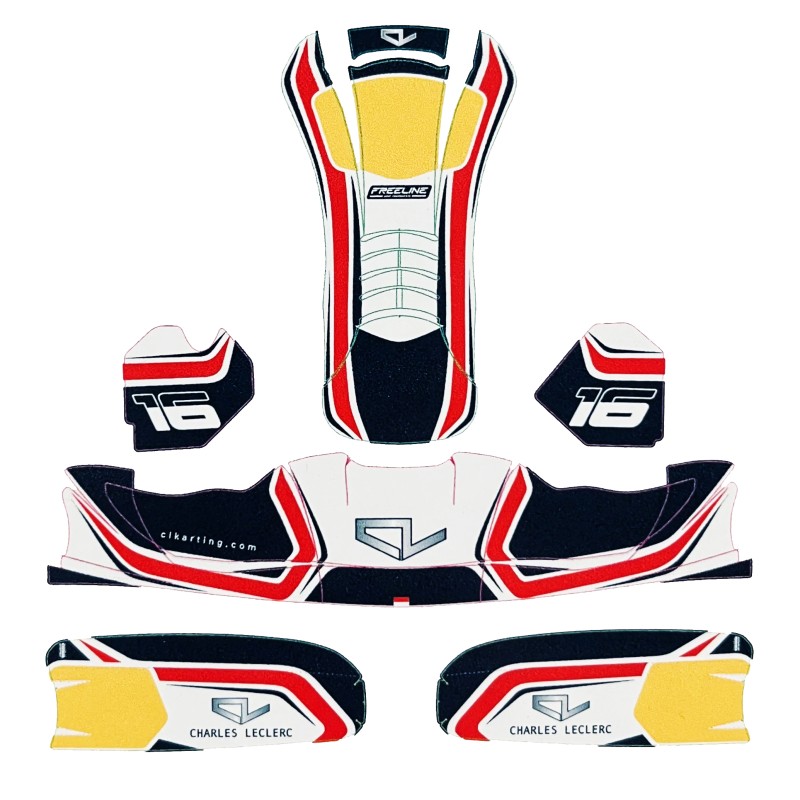 Kit Pegatinas CHARLES LECLERC OK & KZ 509, MONDOKART, kart, go