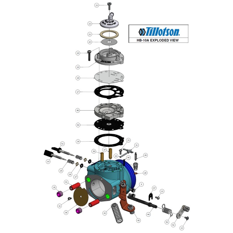 Carburettor Tillotson HB-10A Iame SuperX30 175cc (single speed)