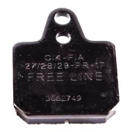 Bremsbelag Birel 40x38 Schwarz Weich