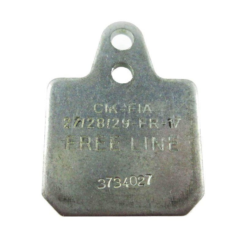 Brake pad Birel 40x38 Gray Hard