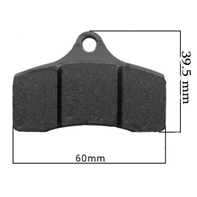 Front Brake Pad BLACK IPK - Praga - Formula K - OK1 - STR V2 V3