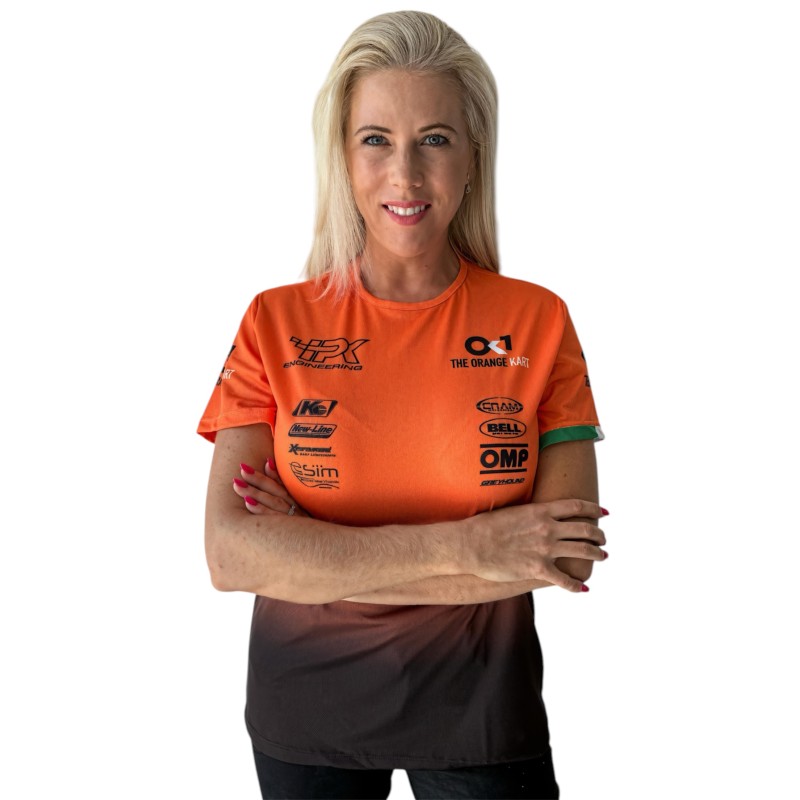 Camiseta OK1 Naranja HQ, MONDOKART, kart, go kart, karting