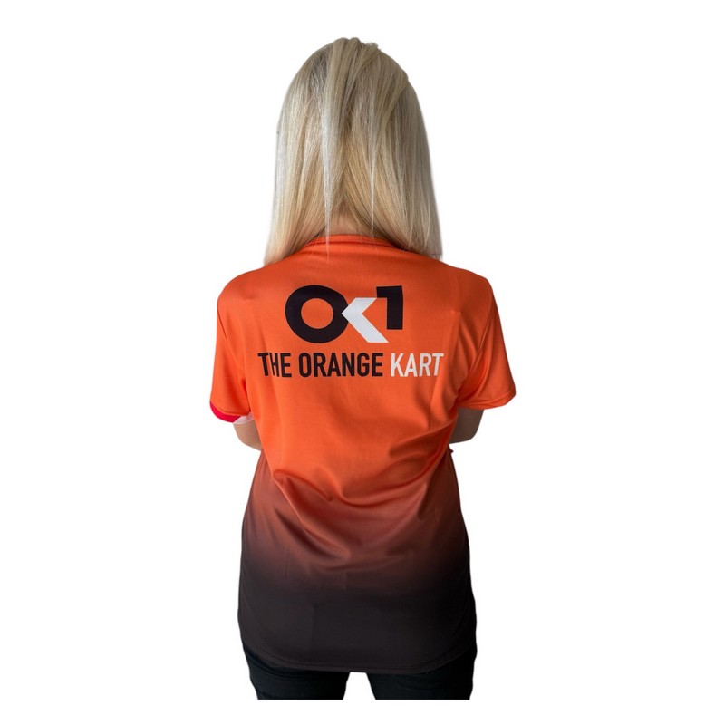 T-Shirt OK-1 Orangefarben HQ, MONDOKART, kart, go kart