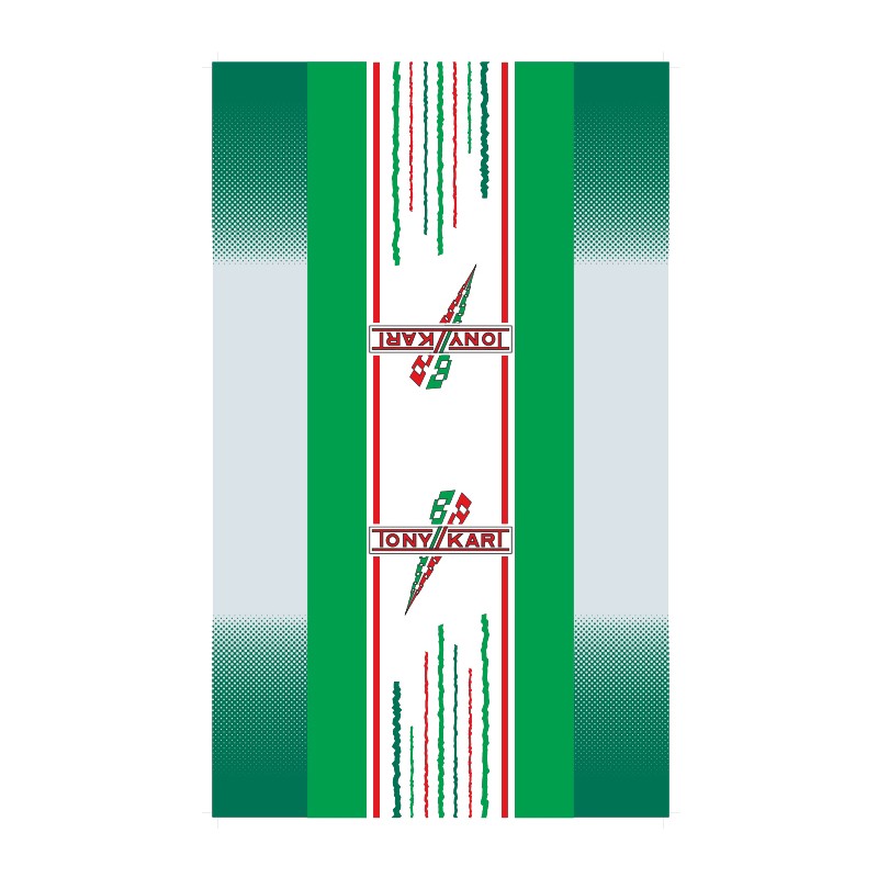 Adesivo Carrello portakart OTK TonyKart cromato