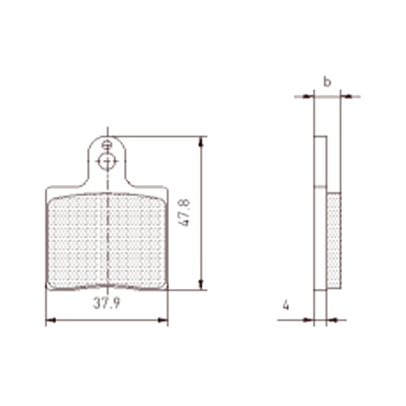Pastiglia Freno Compatibile CRG V05 V09 V11 V13 - ANTERIORE