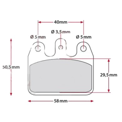 Rear Brake Pad ORANGE VEN05 (V05) V09 V10 V11 V13 CRG