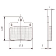 Bremsbelag V04 - V06 - Mini New Age Schwarz Standard CRG