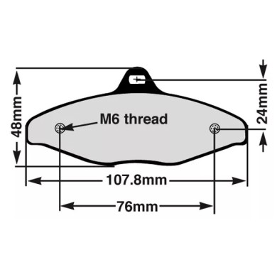 Rear Brake Pad V99 CRG
