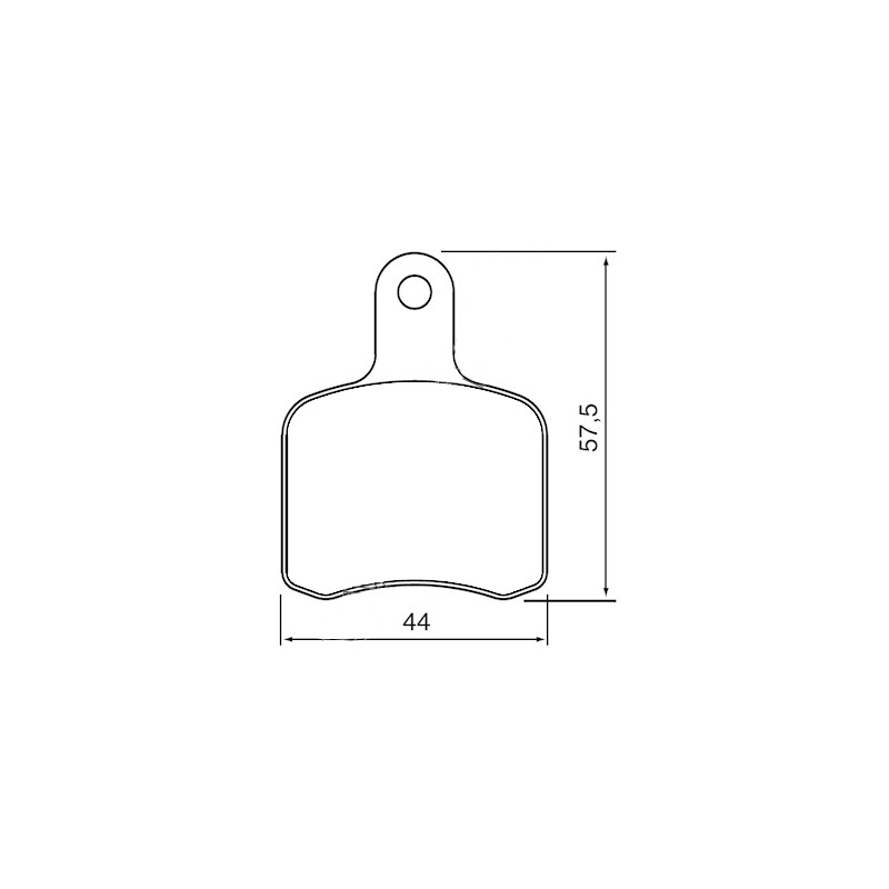 Brake Pad BS5 - BS6 - OTK SA2 Red TonyKart