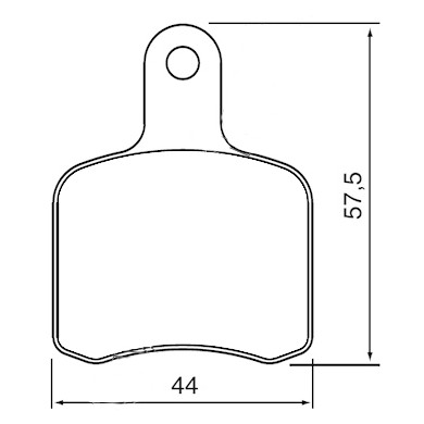 Plaquette Frein Tony OTK BS5 - BS6 - SA2 - Compatible