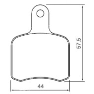 Plaquette Frein Tony OTK BS5 - BS6 - SA2 - Compatible