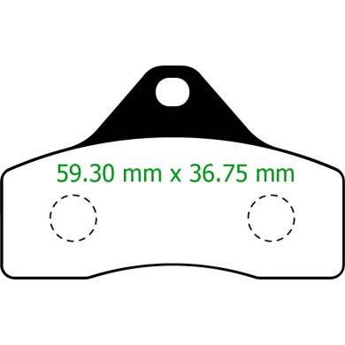 Plaquette Frein avant ANTERIEUR BSS BWZ KZ Tonykart OTK