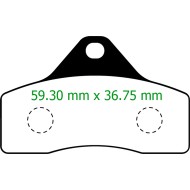 Front brake pad BSS BWZ KZ Tonykart OTK