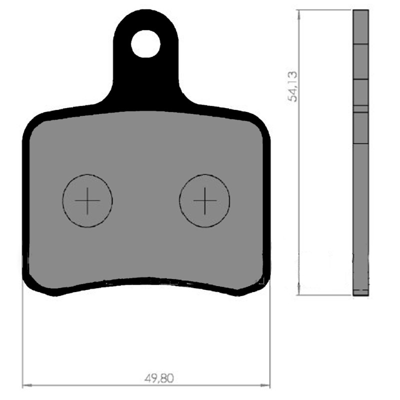 Brake pad BSD BWD TonyKart Rear KF KZ OTK TonyKart