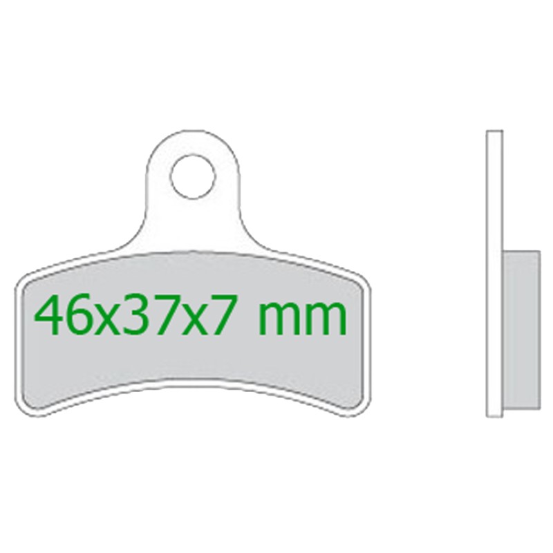 Plaquette de frein avant ANTERIEUR SA3 BS7 OTK Rouge TonyKart