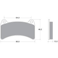 Bremsbelag Hinten Intrepid R2