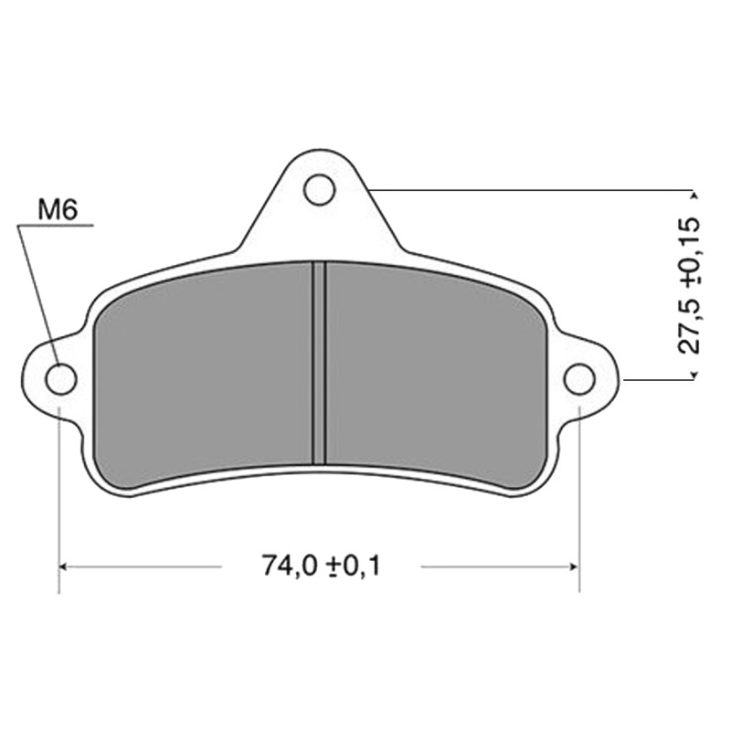 Brake Pad Top-Kart Mini - Baby BLUE
