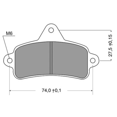 Brake Pad Top-Kart Mini - Baby BLACK
