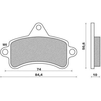 Brake Pad Top-Kart Mini - Baby COMPATIBILE