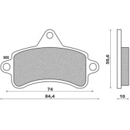 Pastiglia Freno Top-Kart Mini - Baby COMPATIBILE