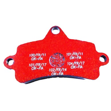 Brake Pad Rear Top Kart KZ - KF RED vs.2 Twister Bullet EVO