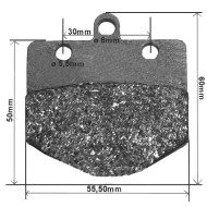 Pastiglia Freno Posteriore 56x55 ORIGINALE BirelArt