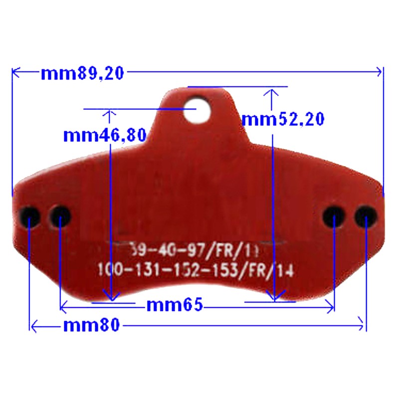 Bremsbelag Righetti Ridolfi