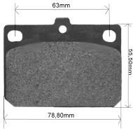 Plaquette de frein à disque arrière COMPATIBLE Parolin XT40